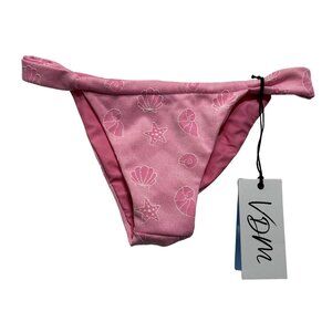 VDM The Label Mermaid Reversible High Cut Bikini Bottom in Pink